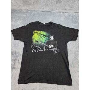 Tultex Paul McCartney Up and Coming Tour Black T-Shirt Adult Size L Short Sleeve